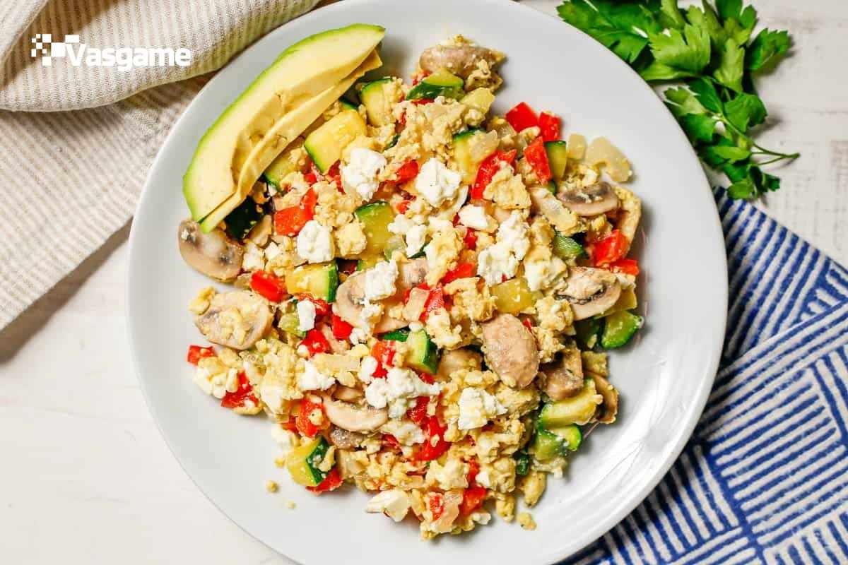 Veggie-Loaded Scrambled Eggs